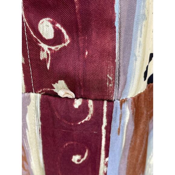 Vintage Louis Feraud Silk Dress Abstract Wearable Art Size 8 - Picture 6 of 15